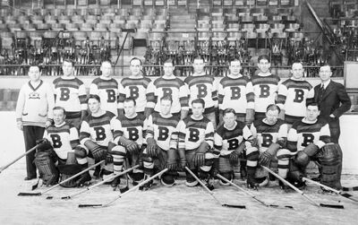 BOSTON BRUINS 1931-32 TEAM 8X10 PHOTO HOCKEY PICTURE NHL