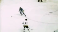 John Bucyk scores his 500th goal, October 30, 1975.
