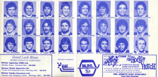 1981-82 Fort Garry Blues