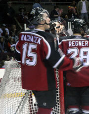 Machacek with the  in 