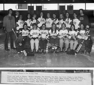 1972-73 Colby Mules Women's team