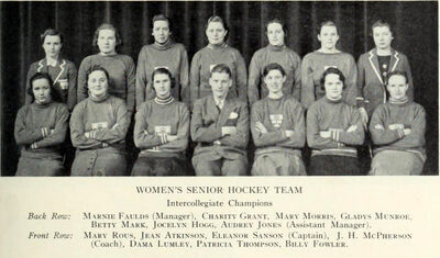 Toronto Varsity Blues Women's Team 1933-34