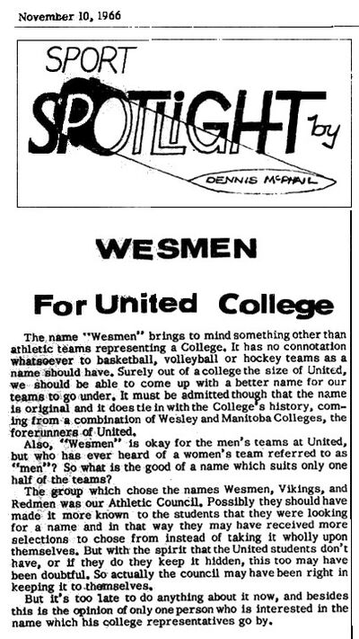 1966 wesmen bad name