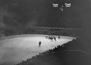 Game action from opening night at Maple Leaf Gardens, November 12, 1931.