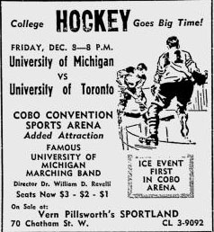 1961-62: Toronto v Michigan