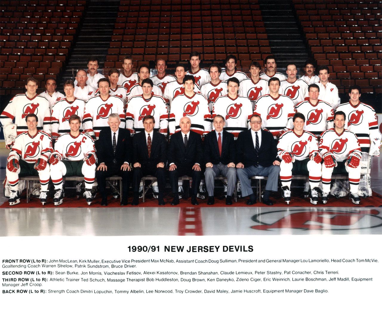 1990-91 Score American New Jersey Devils Team Set of 19 Hockey