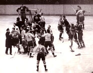 Leafs-Americans melee, February 21, 1937.