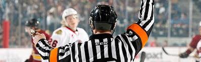 Referee calling a penalty