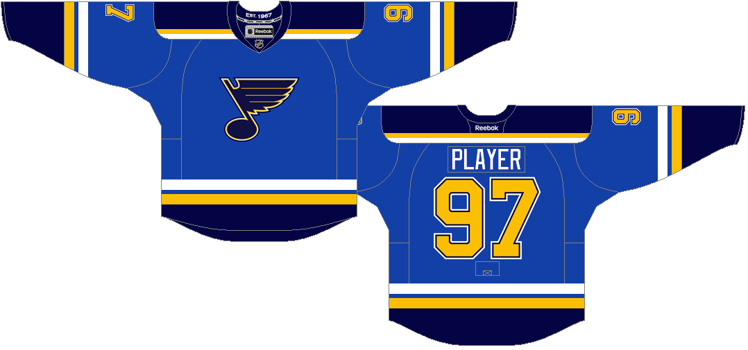 St. Louis Blues unveil new home and road uniforms for 2014-15