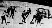 Example of the Maple Leafs defensive style, December 22, 1936.