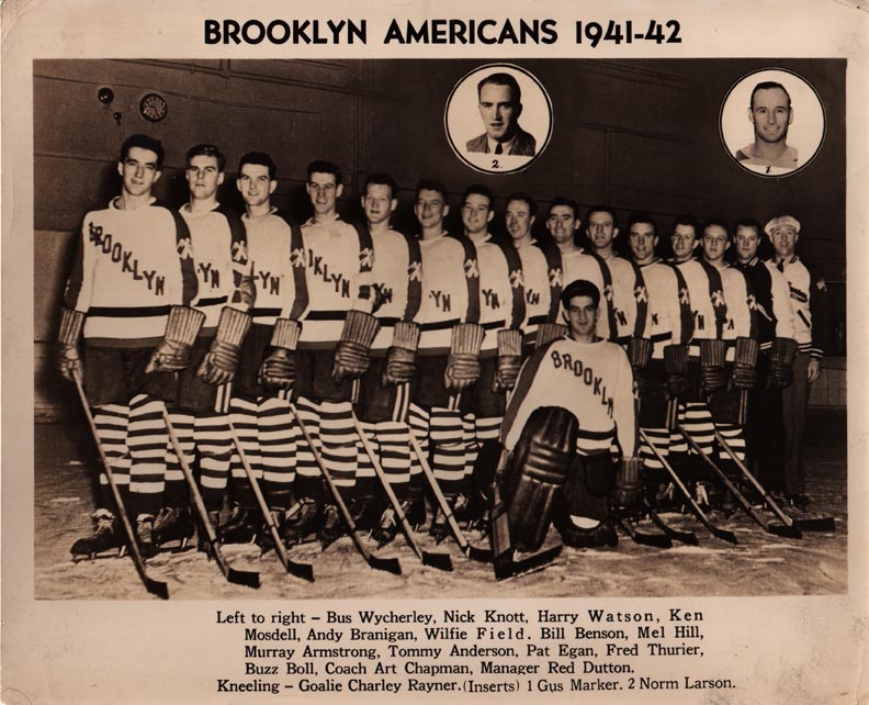 1941-42 Brooklyn Americans Hockey Jersey — BORIZ