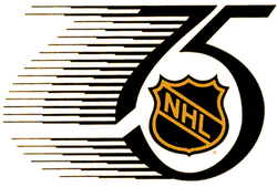 The NHL 75th anniversary logo