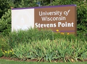 Sign for the University of Wisconsin Stevens Point.