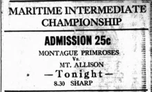 Senior B-Intermediate @ Charlottetown