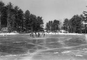 Hockey on Occom Pond