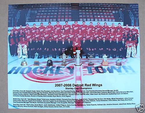 On this day in 2008. The 11th Stanley - Detroit Red Wings