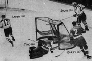 1938-Nov18-Bauer-Teno-Barry-Shore.jpg (125 KB) Bobby Bauer scores the winner from Eddie Shore, November 20, 1938.