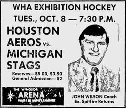 SportsPaper on X: Your 1974-75 Houston Aeros #wha   / X