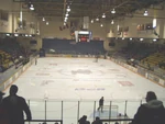 Interior of Peterborough Memorial Centre before renovation.