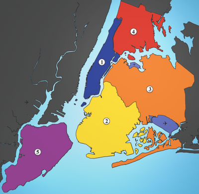 5 Boroughs of New York City