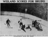 Cooney Weiland scores, March 2, 1937.