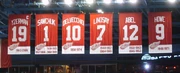  (12) and  (9), two Saskatchewan Hall-of-Famers, have their numbers retired by the 