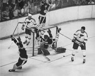 Bobby Orr scoring the 1970 Cup winning goal, May 10, 1970.