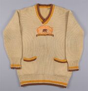 1929 Bruins wool cardigan-Win Green