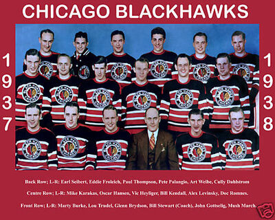 NHL Chicago Blackhawks 1926-27 uniform and jersey original art