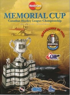 PROGRAM-2001 - PROGRAM - MEMORIAL CUP PROGRAM COVER