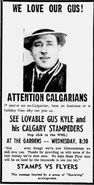 1961 WHL ad in Edmonton.