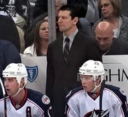 Hinote as assistant coach for the Columbus Blue Jackets