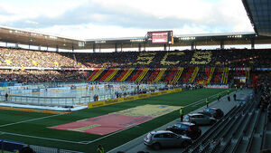 Match between the  and  played in front of 30,000 people in the Stade de Suisse in .