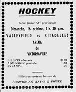 The Citadelles played some home games @ Victoriaville until their arena was ready.