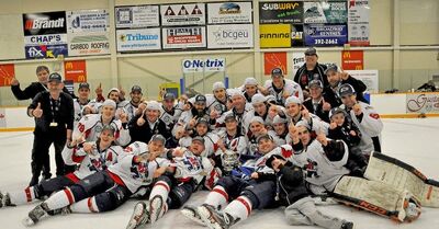 2018 Coy Cup champions Dawson Creek Canucks