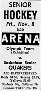 Nov. 8th game in Saskatoon