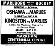 75-76OMJHLTorontoGameAdMarkham.jpg (81 KB) Toronto Marlboros @ Markham