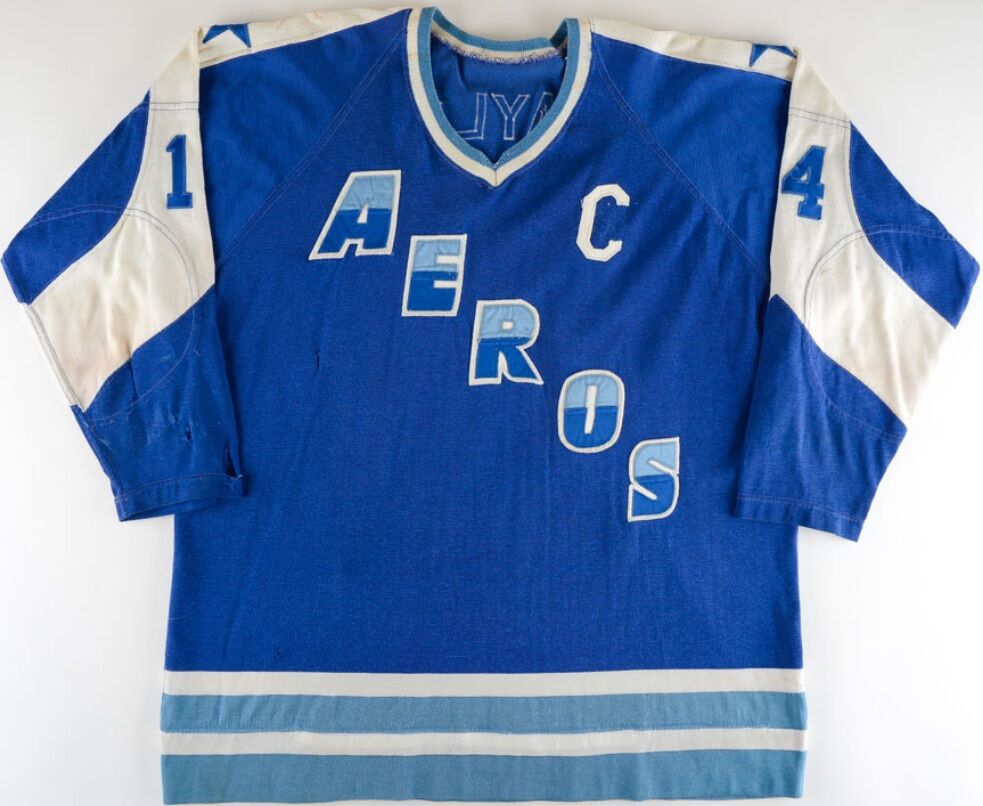 WHA 1972-73 Houston Aeros Away Hockey Jersey — BORIZ