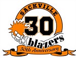 Sackville Blazers 30th logo