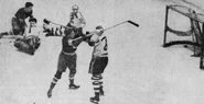 Alex Shibicky scores, November 22, 1938.