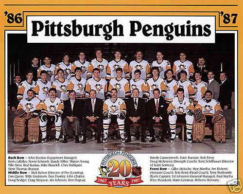 1986-87 Pittsburgh Penguins (NHL) –