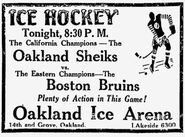 Post-season exhibition @ Oakland