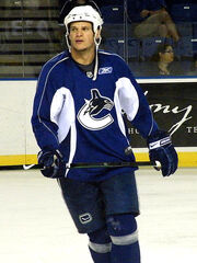 Kevin Bieksa Canucks practice