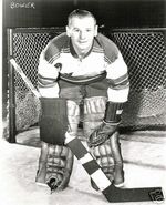 Bower with the New York Rangers.