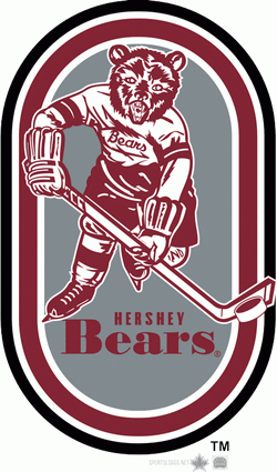 AHL Hershey Bears Alternate Logo (1974) -  Hershey bears, American hockey  league, Hockey logos