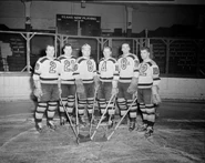 Egan, Clare Martin, Crawford, Pratt, Henderson and Guidolin in 1946.