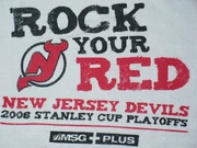 The playoff towel used by the New Jersey Devils during the 2008 playoffs.