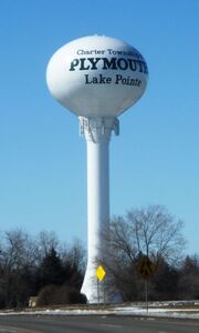 Plymouth Township Water Tower.