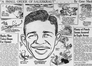 1939-Apr6-Bauer cartoon.jpg (163 KB) Cartoon of Bobby Bauer after Game 1 of the 1939 Stanley Cup Finals.