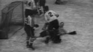 New York Americans Defeat Boston Bruins, 2-1, in Season Home Opener at Madison Square Garden (1938)